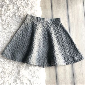 Adorable Gray Cable Knit Circle Skirt size small